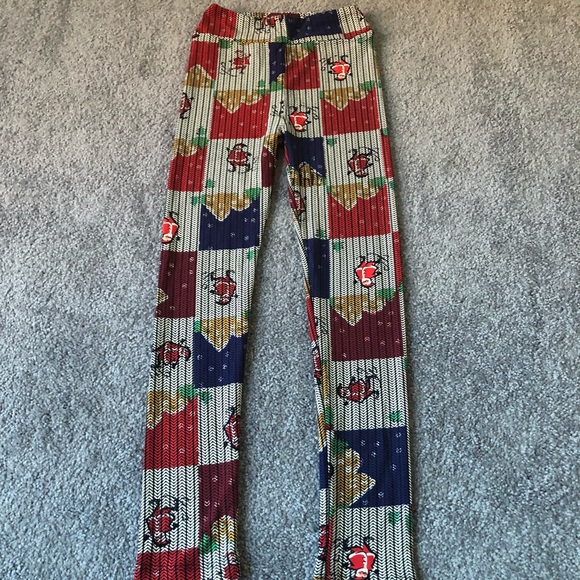 LuLaRoe Kids Christmas Leggings - Picture 2 of 4
